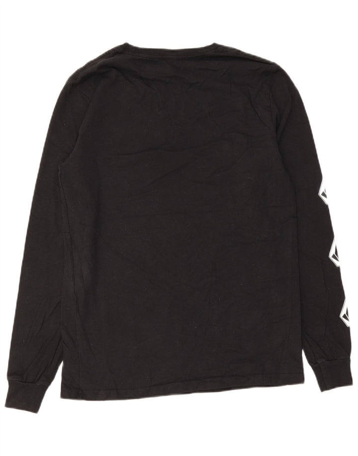 Volcom Maglietta grafica da uomo a maniche lunghe piccola in cotone nero