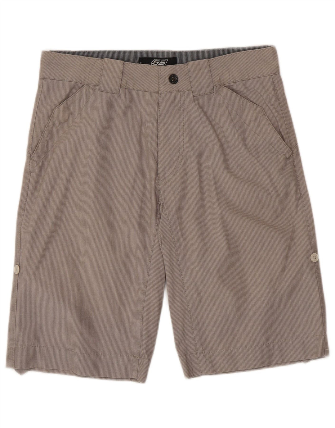 Pantaloncini chino da uomo 55DSL W29 cotone gessato grigio medio