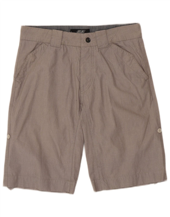 Pantaloncini chino da uomo 55DSL W29 cotone gessato grigio medio