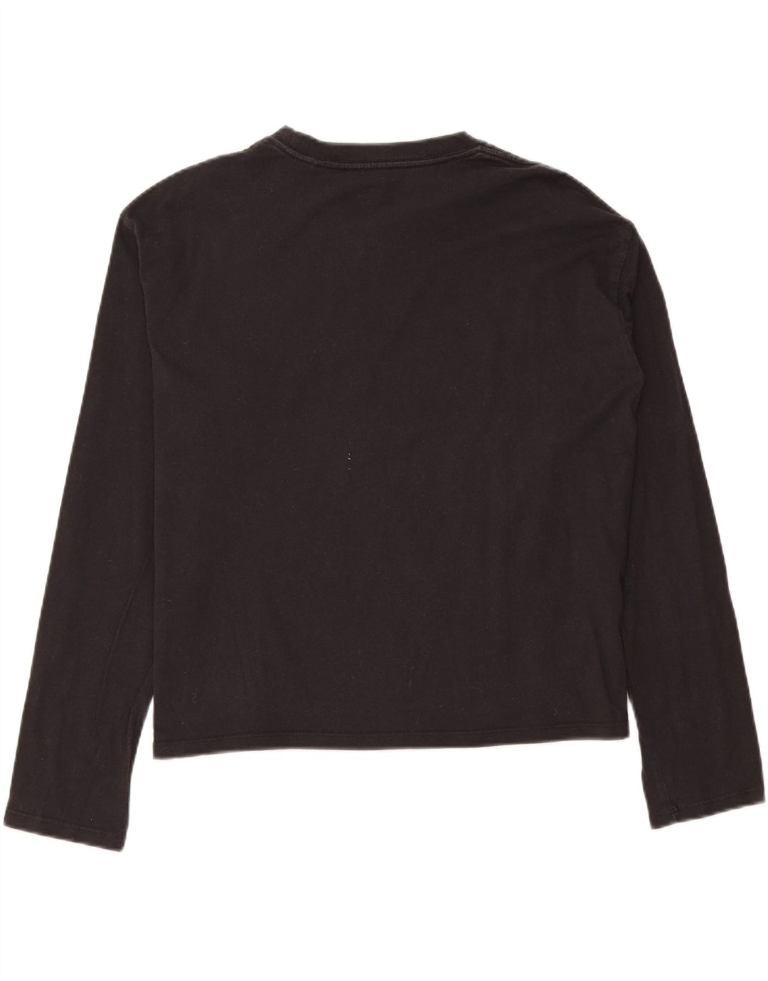 LEVI'S Womens Oversized Top Long Sleeve UK 10 Small Black Vintage Levi's and Second-Hand Levi's from Messina Hembry 