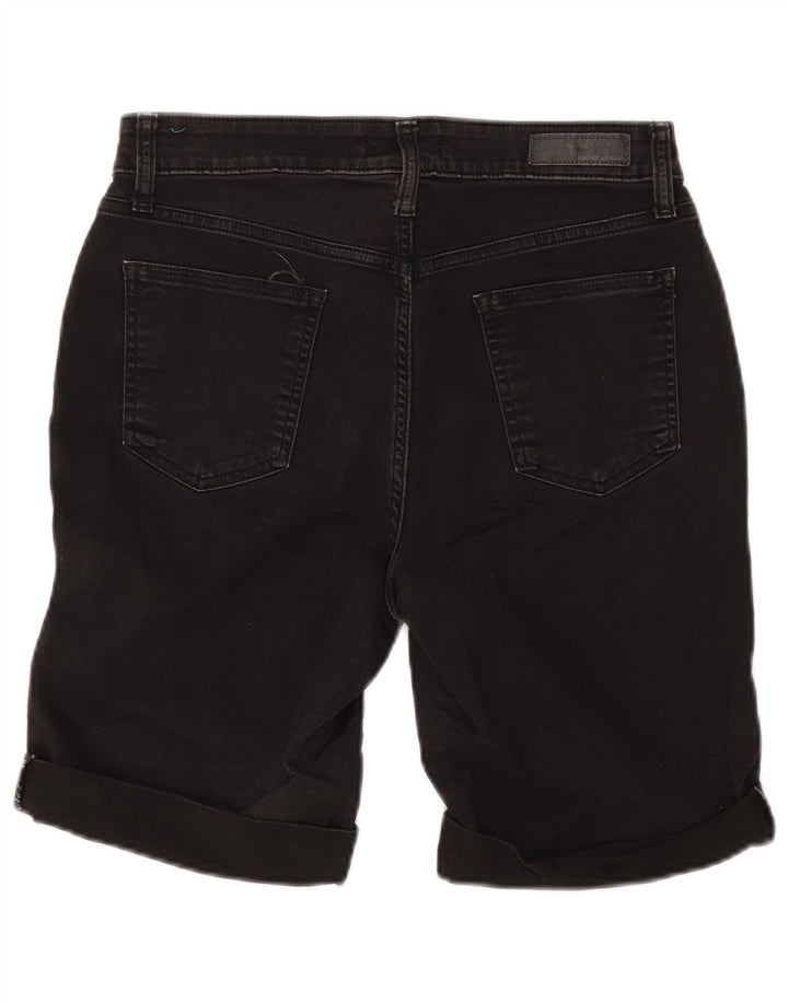 Pantaloncini di jeans da donna Dkny US 10 medi W28 cotone nero