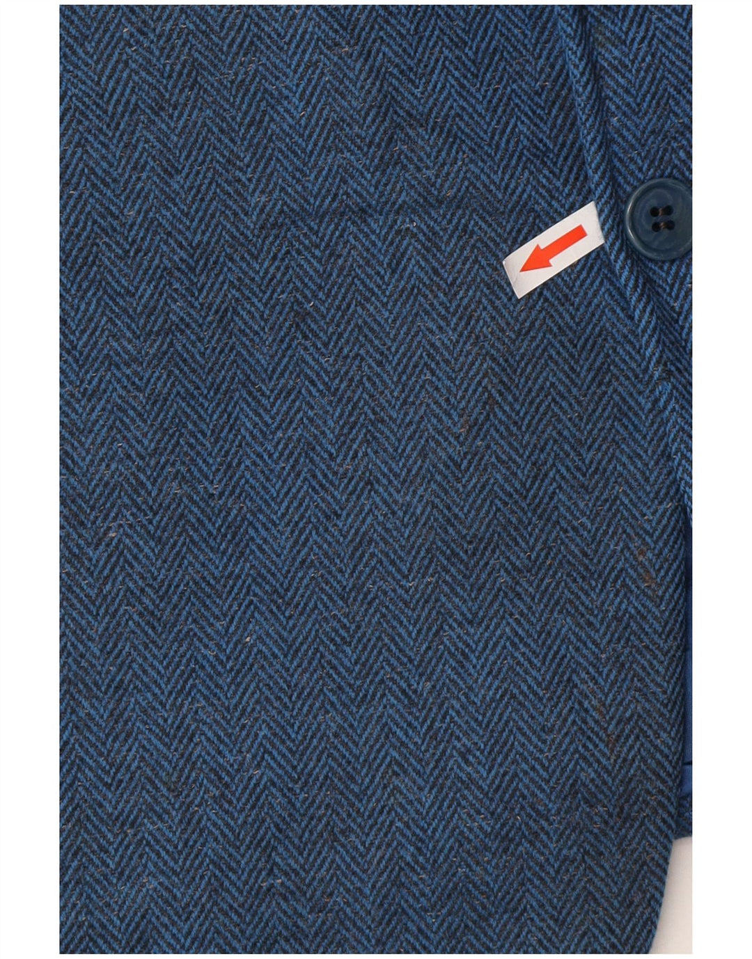 Giacca blazer da uomo a 2 bottoni Pal Zileri IT 52 XL Lana a spina di pesce blu