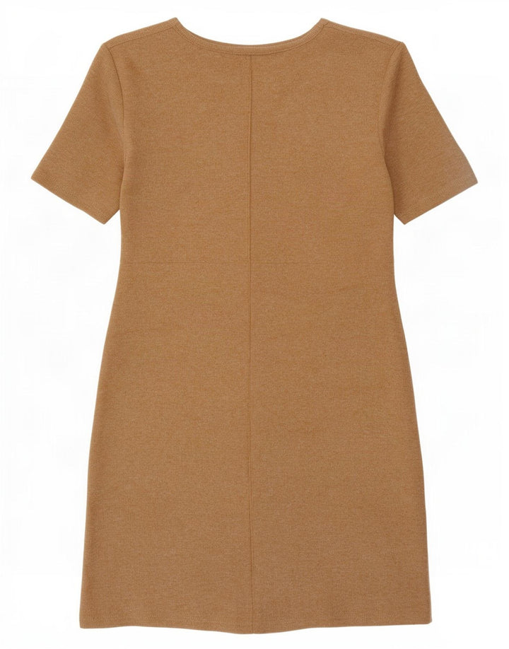 Abito a trapezio da donna Zara UK 10 piccolo beige