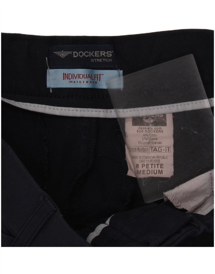 Pantaloni casual elasticizzati da donna Dockers US 6 medi W30 L29 Blu navy