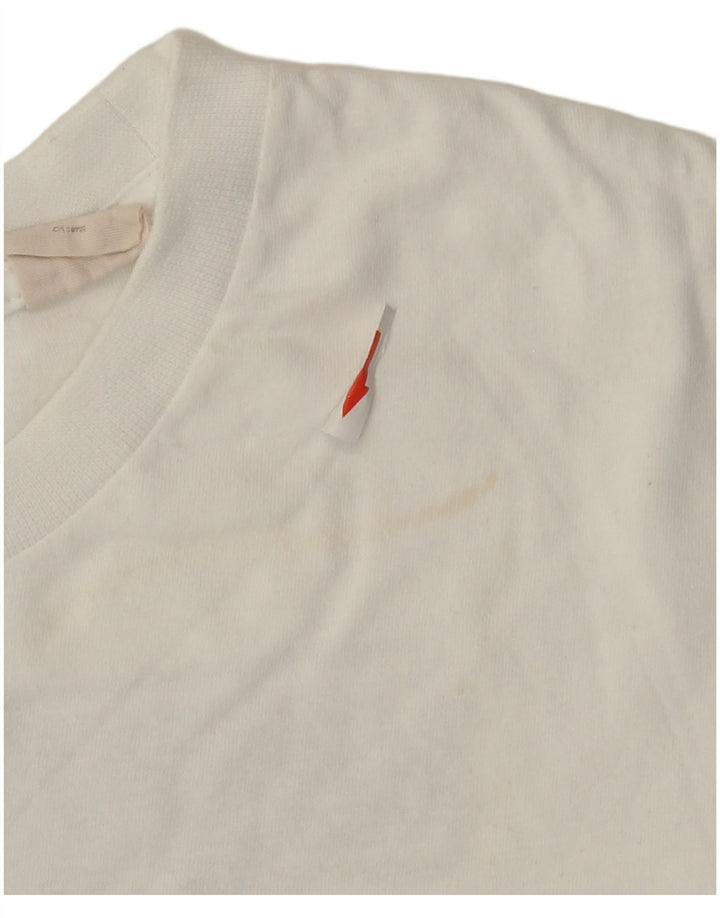 T-shirt grafica da uomo Timberland Top grande in cotone bianco