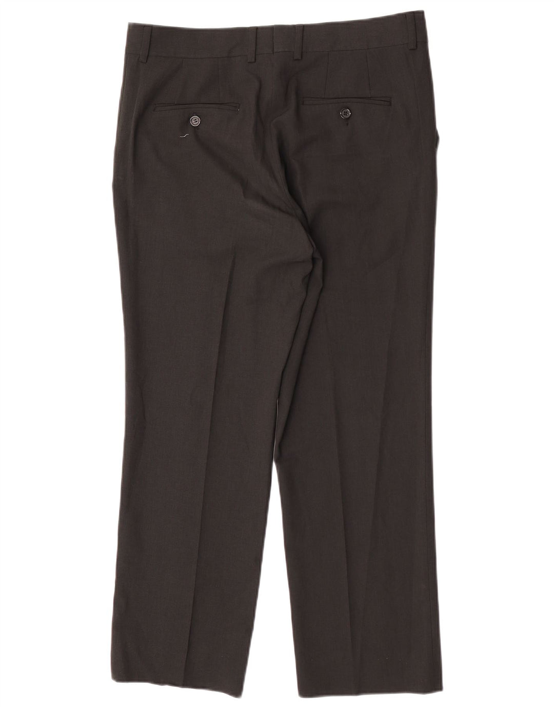 Pantaloni da abito dritti da uomo Zara EU 44 Large W34 L27 Poliestere nero