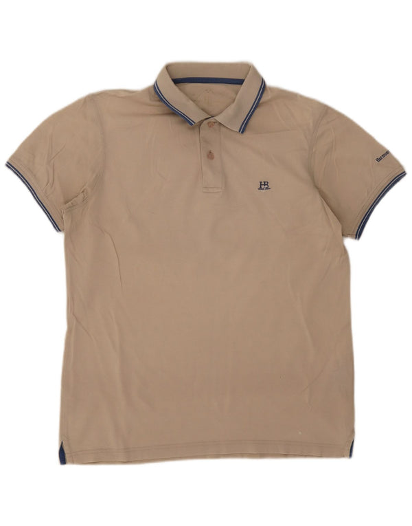 Polo da uomo Harmont & Blaine piccola in cotone a righe beige