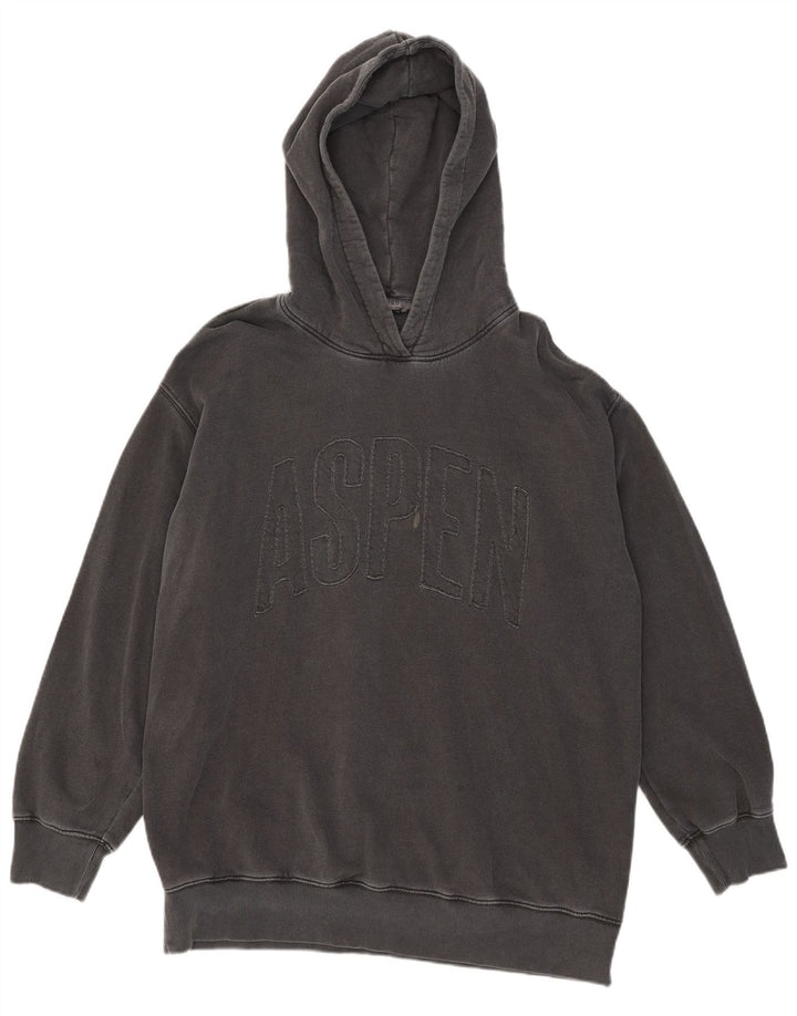 Maglione con cappuccio oversize grafico da donna Marks & Spencer UK 14 medio nero