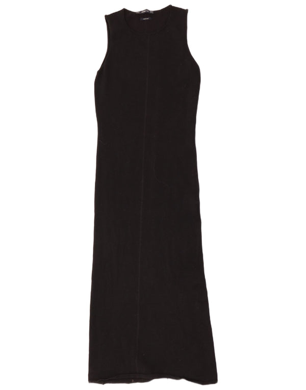 Abito maglione senza maniche da donna Zara UK 12 Lana merino nera media