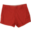 J. CREW Womens Broken In Chino Shorts US 6 Medium W32 Red Cotton Vintage J. Crew and Second-Hand J. Crew from Messina Hembry 