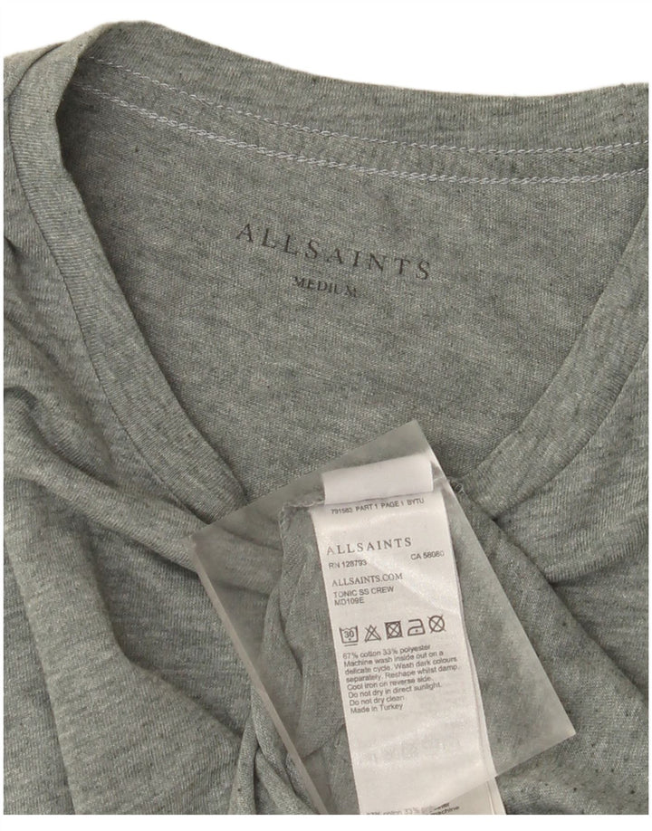 T-shirt da uomo All Saints Top in cotone verde medio