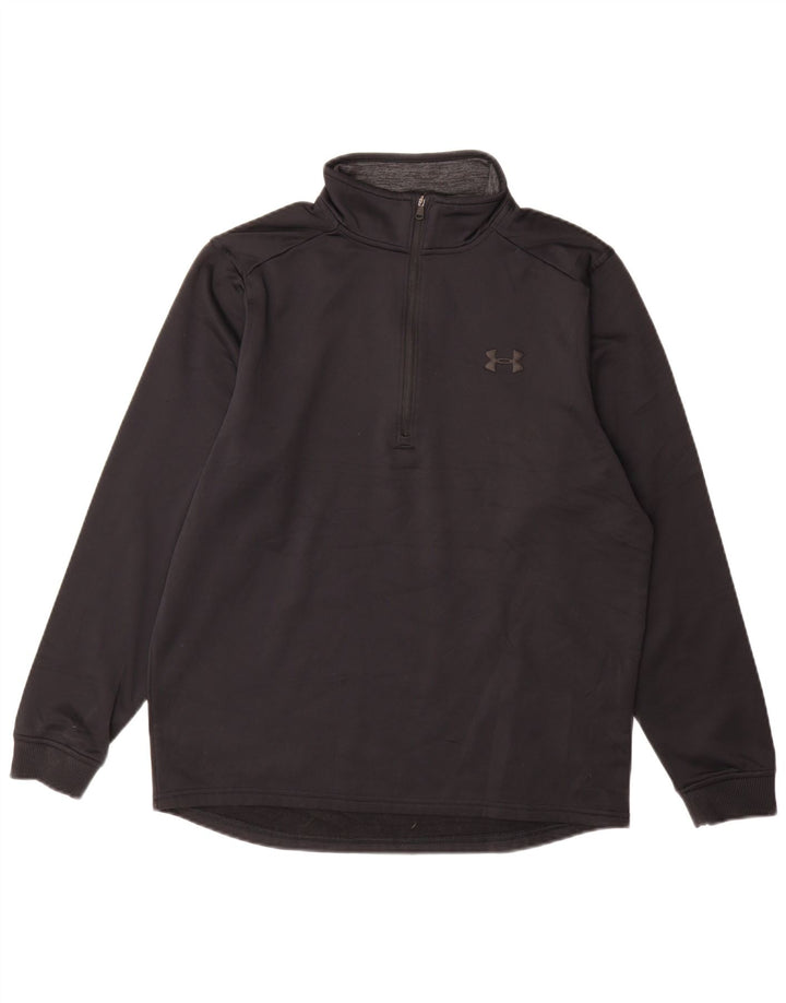UNDER ARMOUR Felpa da uomo Cold Gear vestibilità ampia maglione medio nero