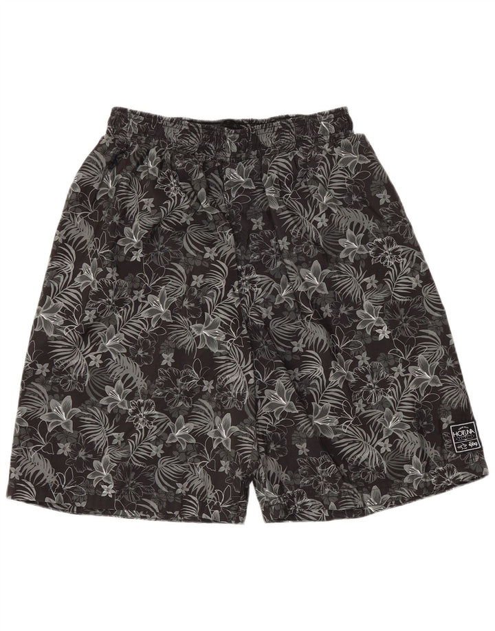 Pantaloncini da bagno da uomo Hot Tuna Poliestere floreale nero medio
