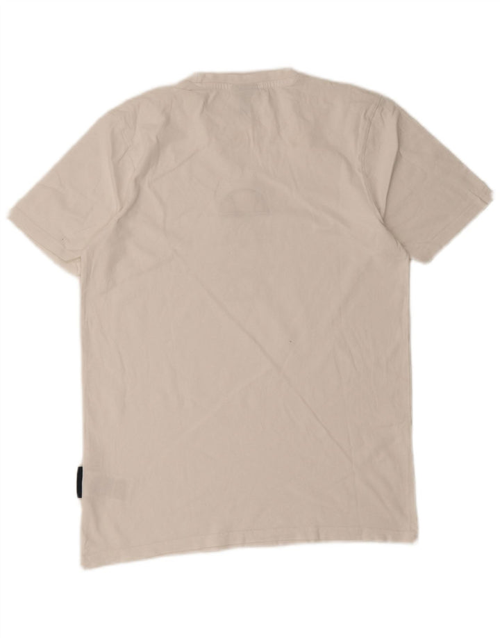 T-shirt grafica da uomo Ellesse Top in cotone bianco medio