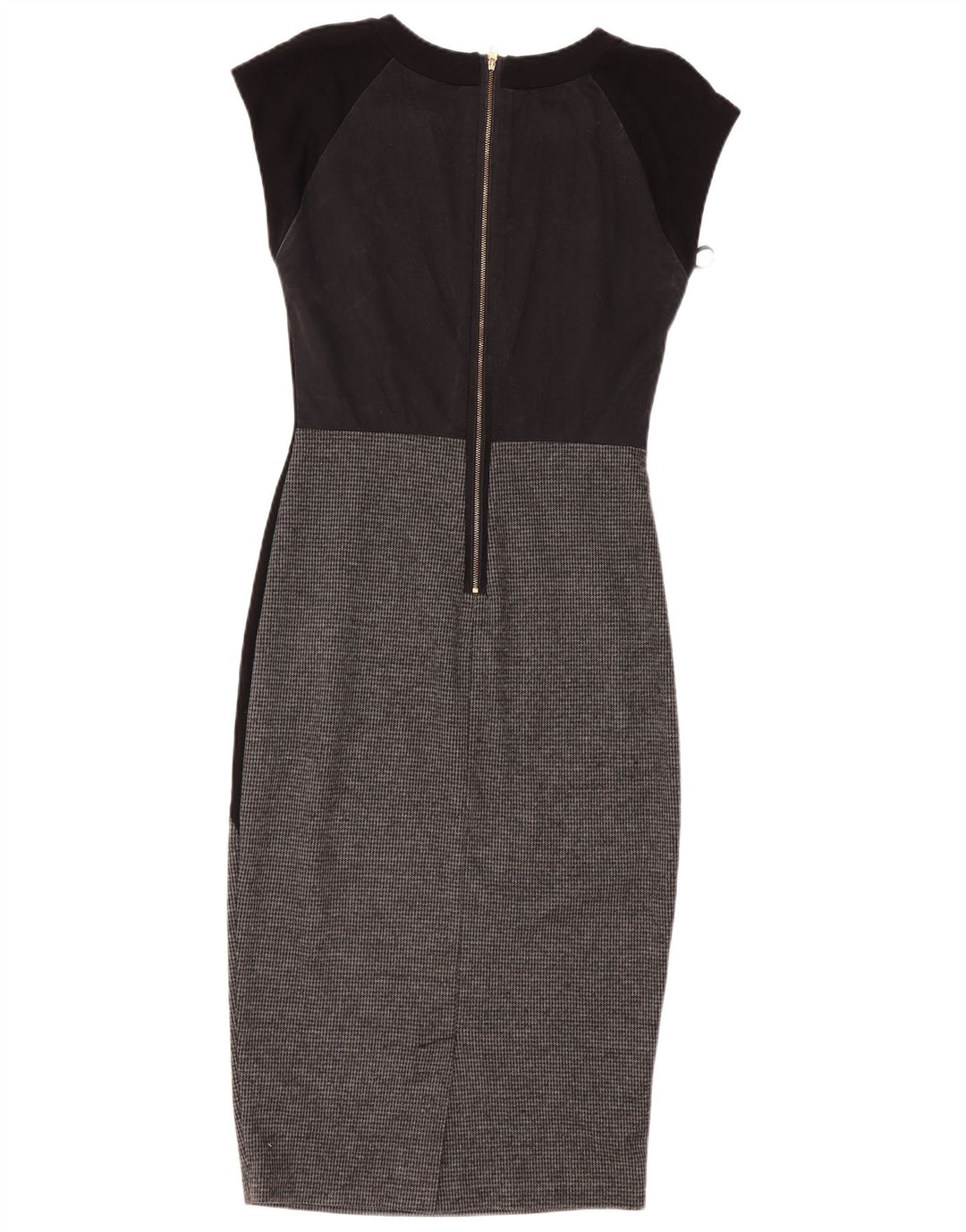 Abito aderente da donna Ted Baker taglia 2 piccolo poliestere color block nero