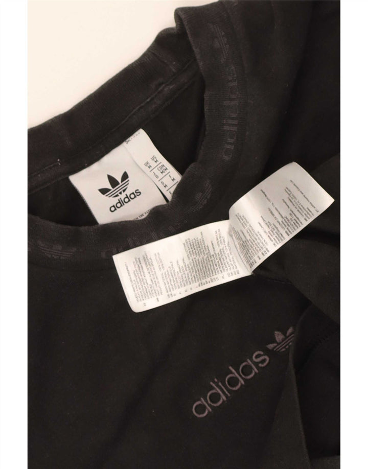 T-shirt grafica da uomo Adidas Top in cotone nero medio