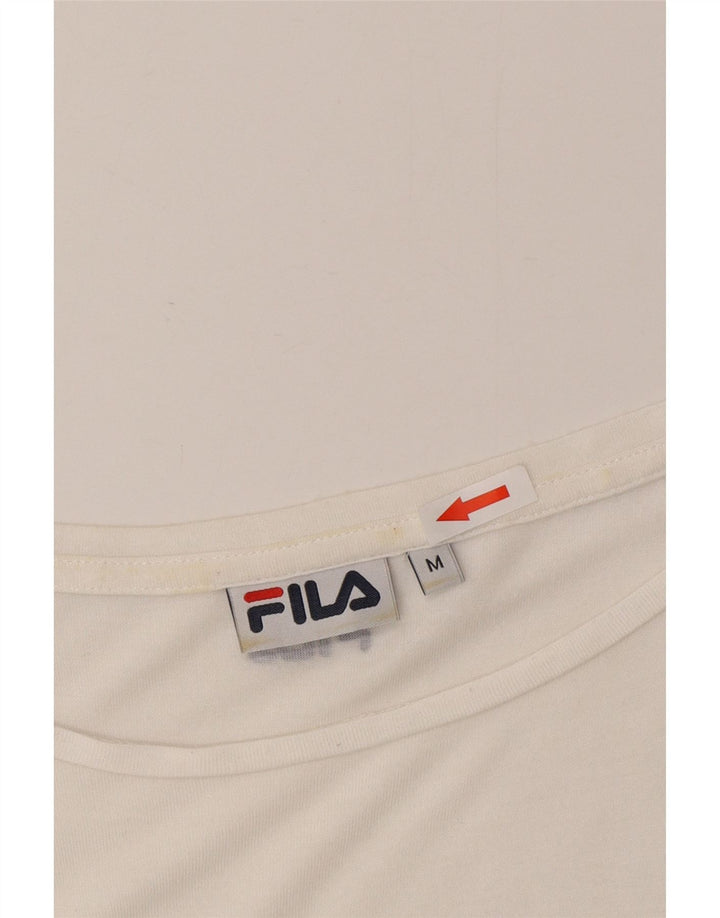 Maglietta oversize da donna Fila UK 14 a righe bianche medie