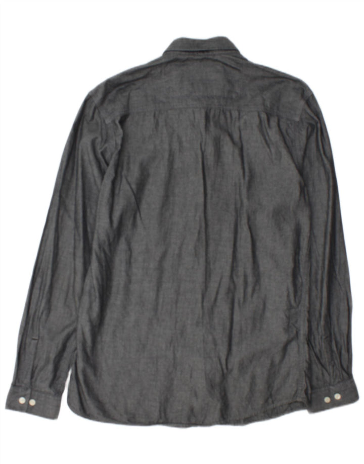 Camicia da uomo Jack & Jones in cotone grigio medio