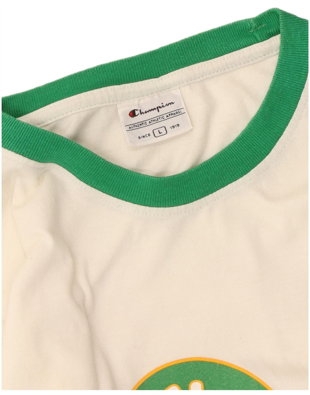 Maglietta grafica Champion Celtics da donna, grande, bianca