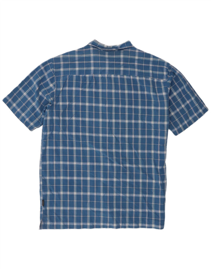 Camicia a maniche corte da uomo O'Neill in rayon a quadri blu grandi