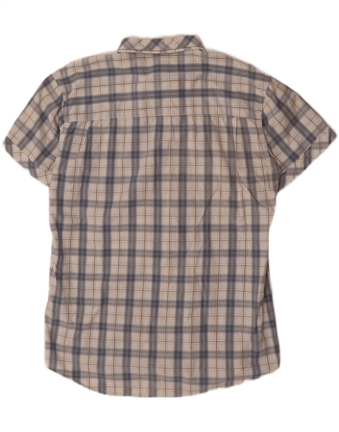 Camicia a maniche corte vestibilità regolare da uomo WRANGLER XL in cotone grigio a quadri