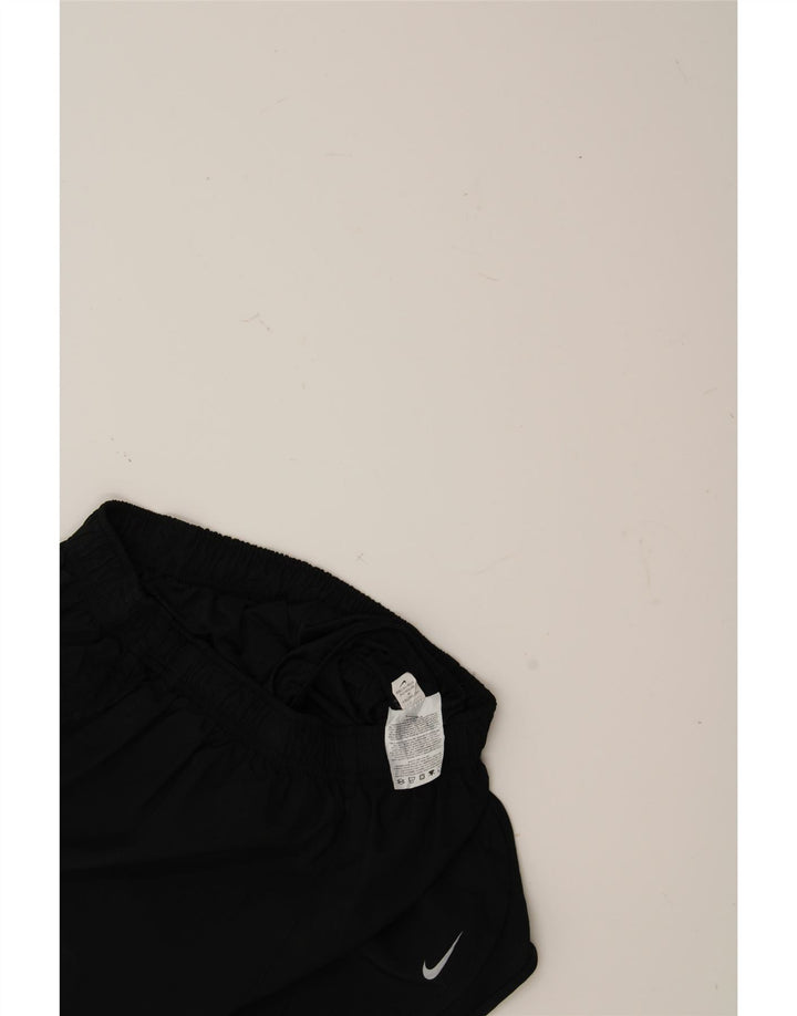 NIKE Womens Sport Shorts UK 12 Medium Black Polyester Vintage Nike and Second-Hand Nike from Messina Hembry 