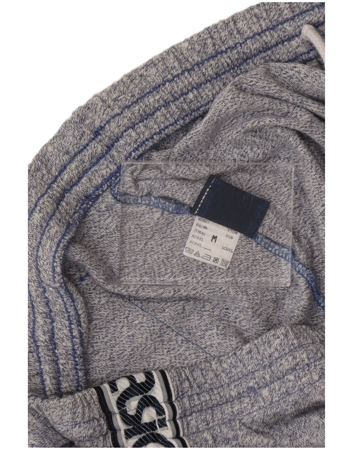 Pantaloni da tuta con grafica ASICS da uomo in cotone mélange medio blu navy