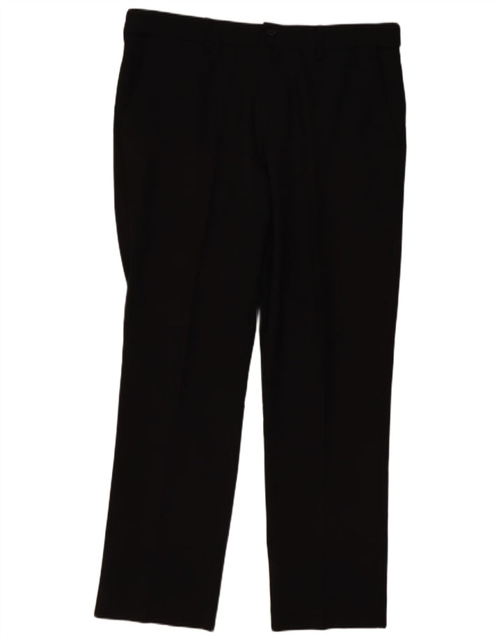 Pantaloni chino classici dritti da uomo FARAH W34 L29 poliestere nero