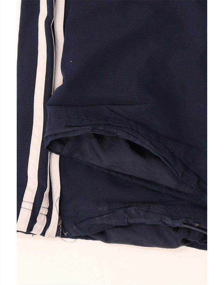 Pantaloni da tuta da uomo Adidas Large in poliestere blu navy