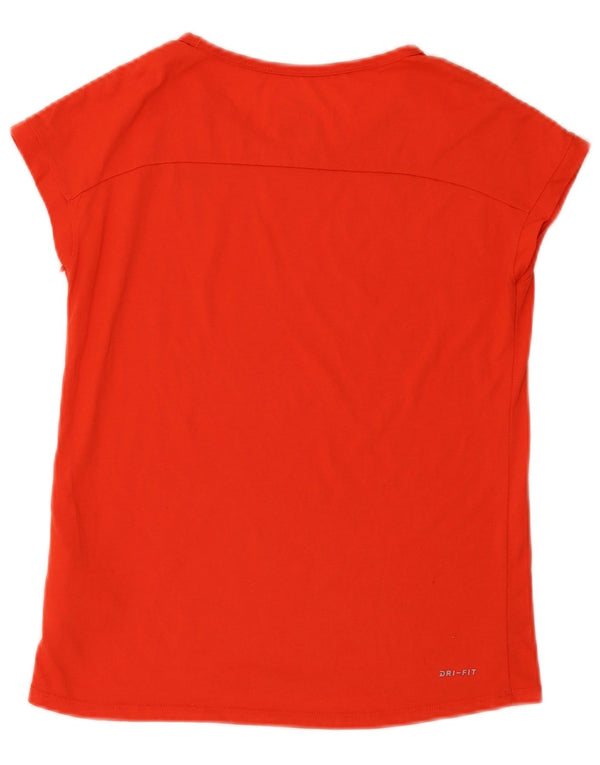 T-shirt Nike Bambina Dri Fit Top 13-14 anni XL Arancione Poliestere