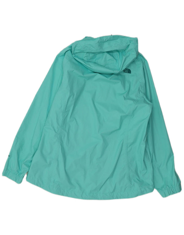 THE NORTH FACE Giacca antipioggia con cappuccio Hyvent da donna UK 18 XL Nylon turchese