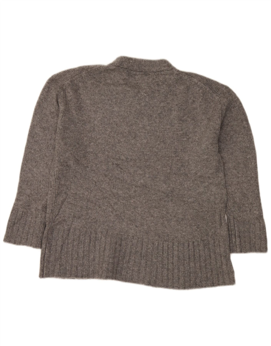 Maglione girocollo oversize da donna Zara UK 10 piccolo grigio screziato