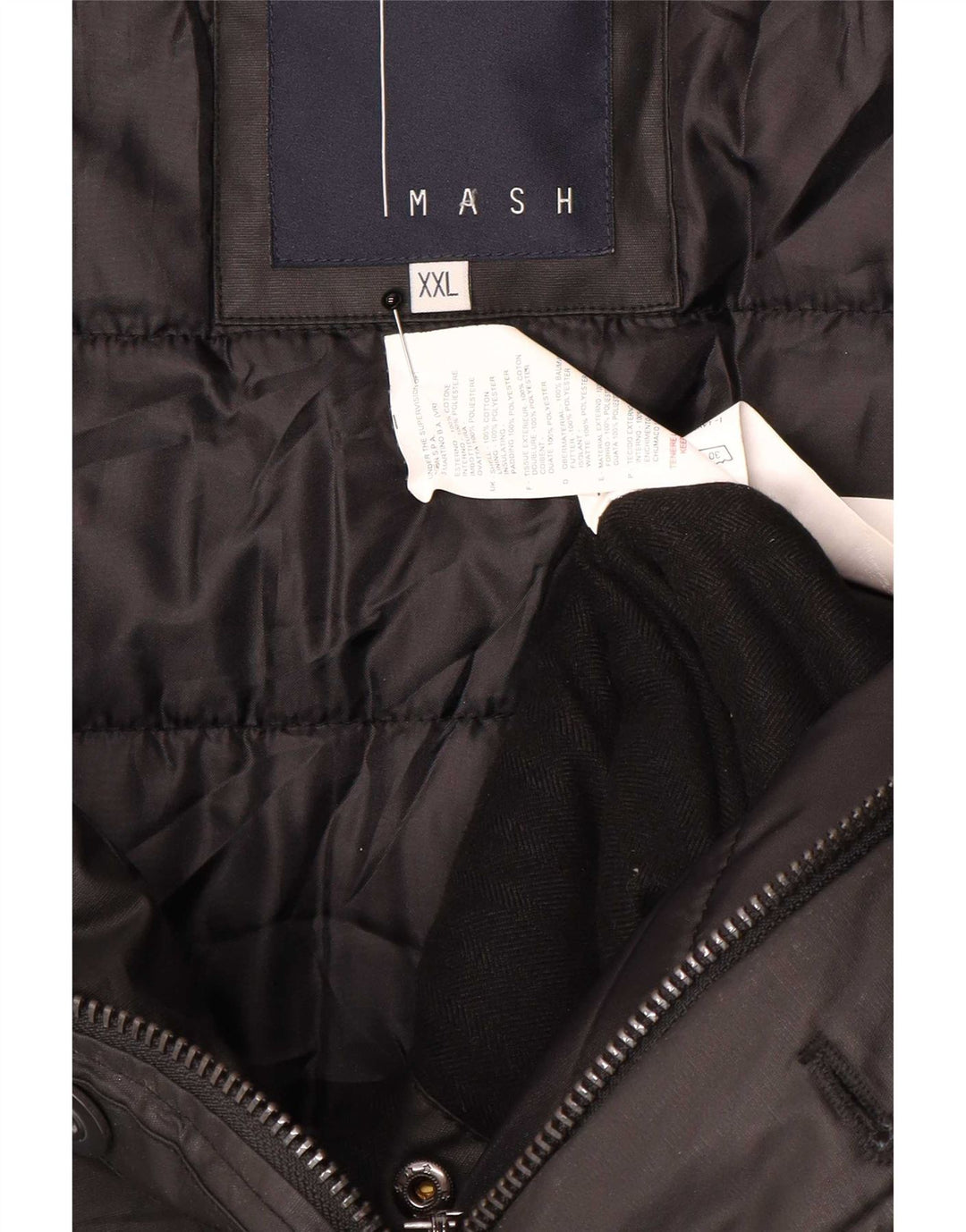 Mash Giacca a vento da uomo UK 44 2XL Nero Cotone