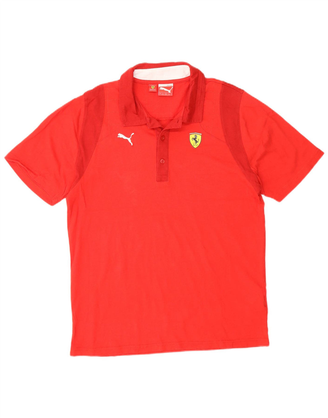 Polo Puma Uomo Ferrari Small Rossa in cotone
