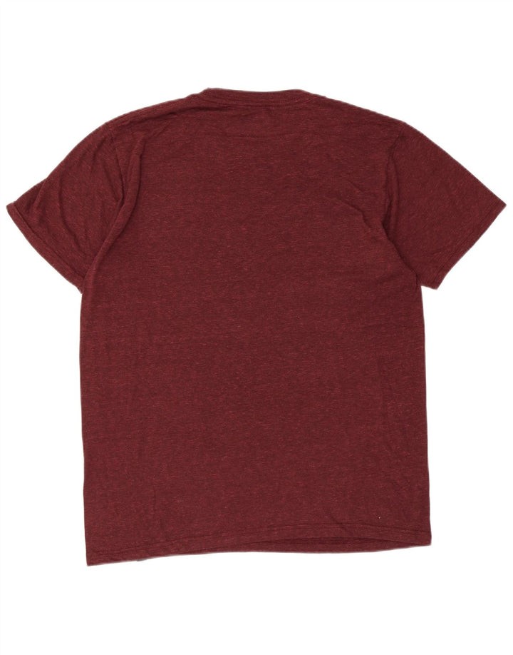T-shirt grafica da uomo Hurley Top in poliestere marrone rossiccio medio