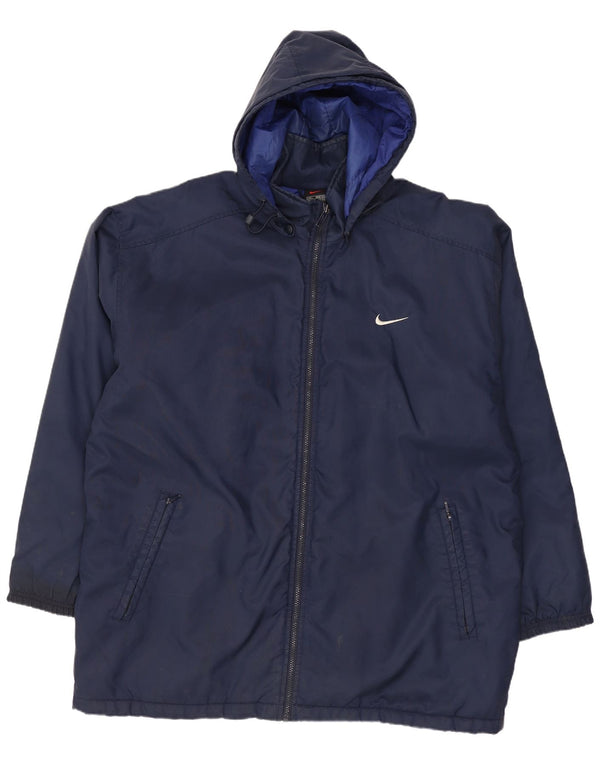 Giacca a vento Nike da uomo con vestibilità ampia e cappuccio UK 42/44 Large Blu Navy