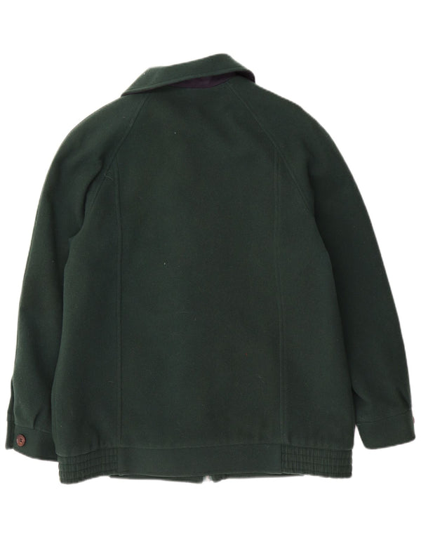 Cappotto oversize da donna EDINBURGH UK 10 piccolo in lana verde