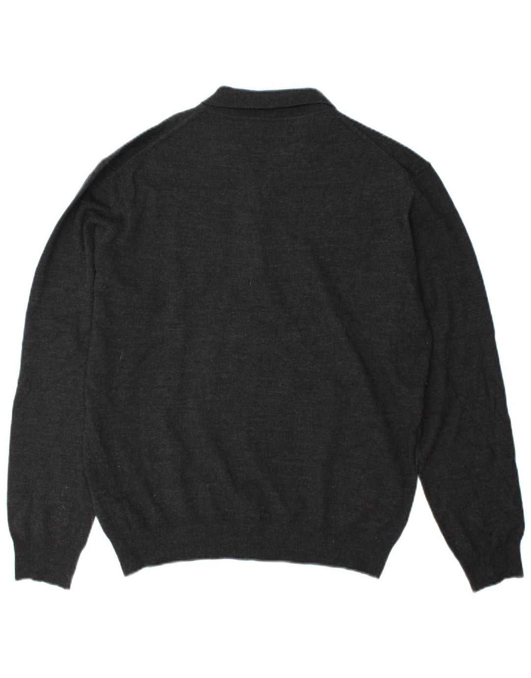 Maglione da uomo Marks & Spencer con vestibilità sartoriale, collo alto, grande lana grigia