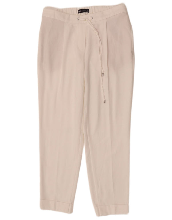 Pantaloni chino affusolati da uomo Marks & Spencer UK 10 Small W26 L25 Bianco