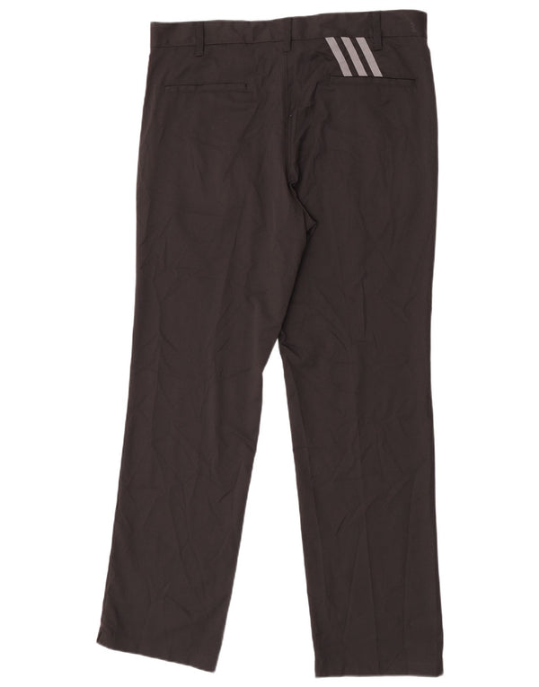 Pantaloni chino dritti da uomo Adidas W36 L32 poliestere nero