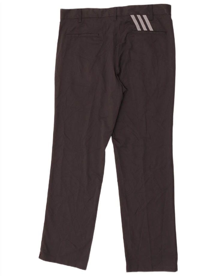 Pantaloni chino dritti da uomo Adidas W36 L32 poliestere nero
