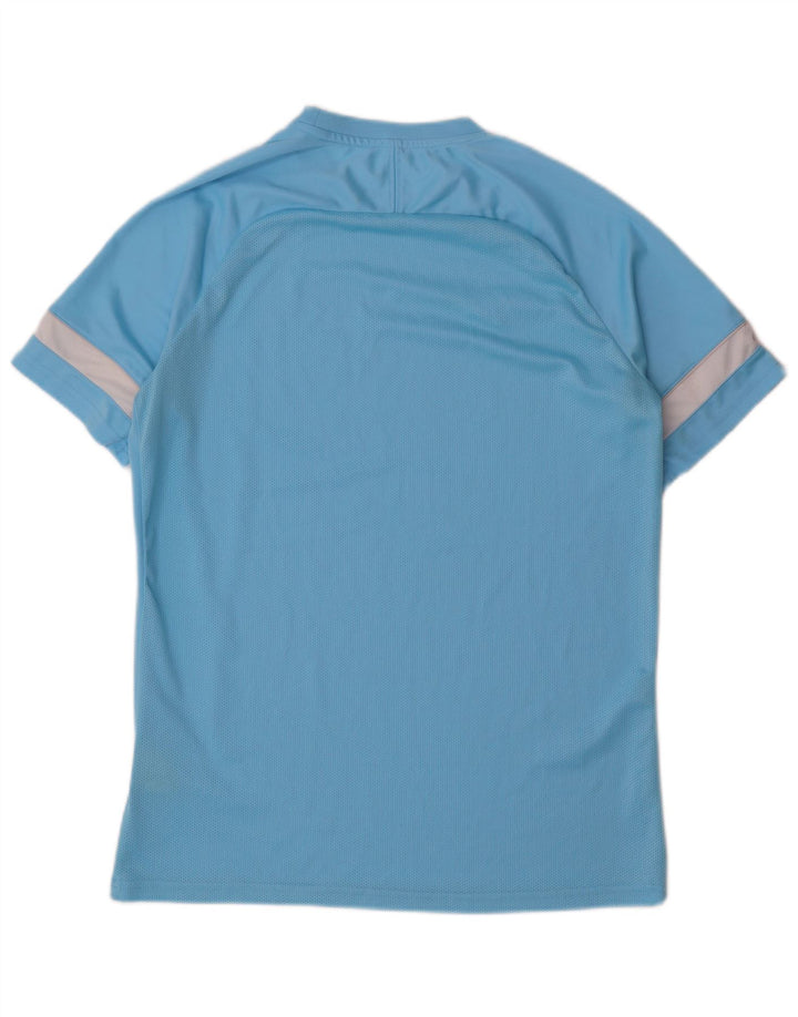 NIKE T-shirt da uomo Dri Fit Top grande blu in poliestere color block