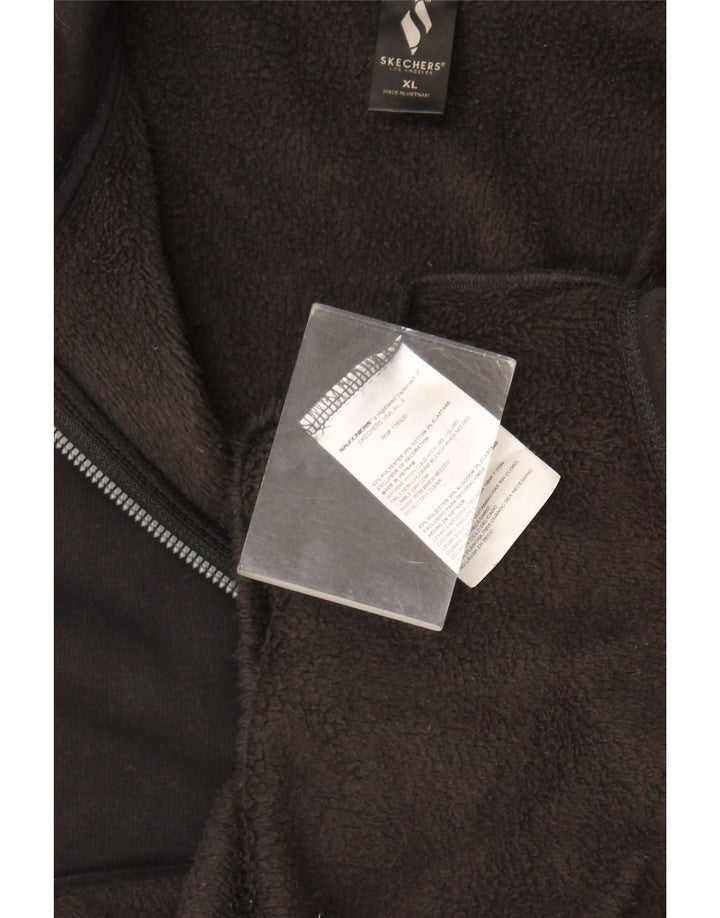 Giacca da ginnastica da uomo Skechers XL nera in poliestere