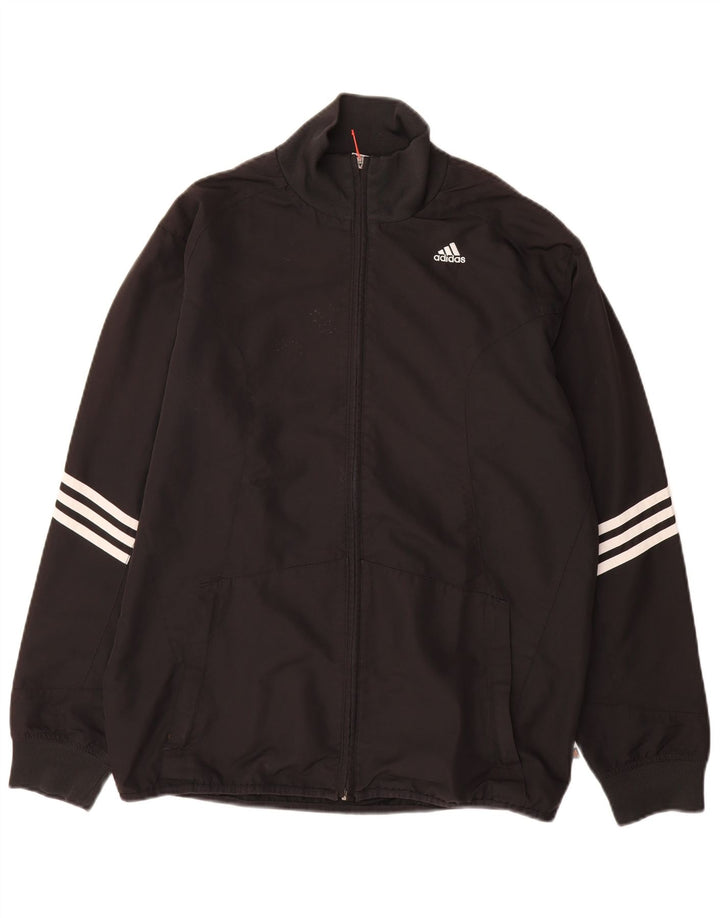 Giacca da tuta da uomo ADIDAS Clima 365 piccola in poliestere nero