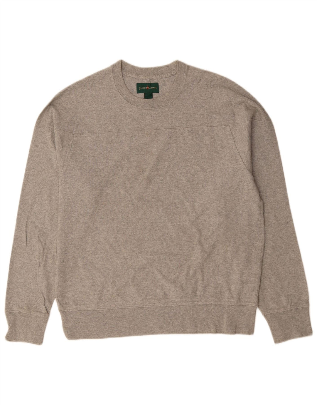 Felpa da uomo J. CREW in cotone grigio medio