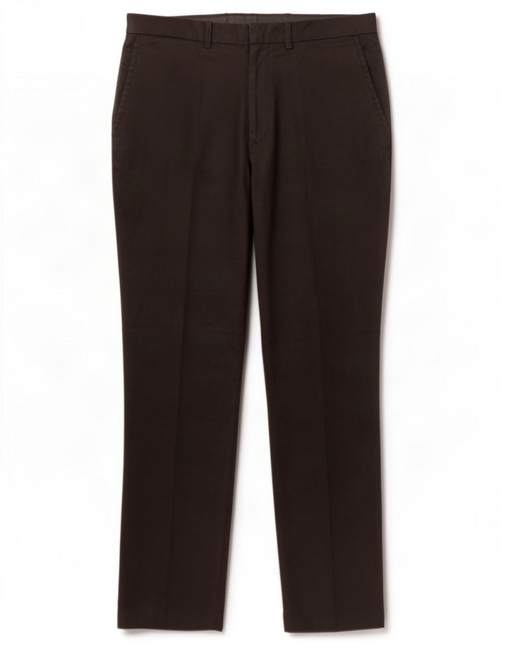 Pantaloni da abito dritti da uomo Marks & Spencer W32 L31 poliestere nero