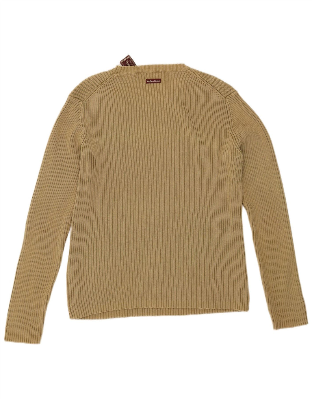 MARLBORO CLASSICS Maglione da uomo girocollo grande cotone kaki