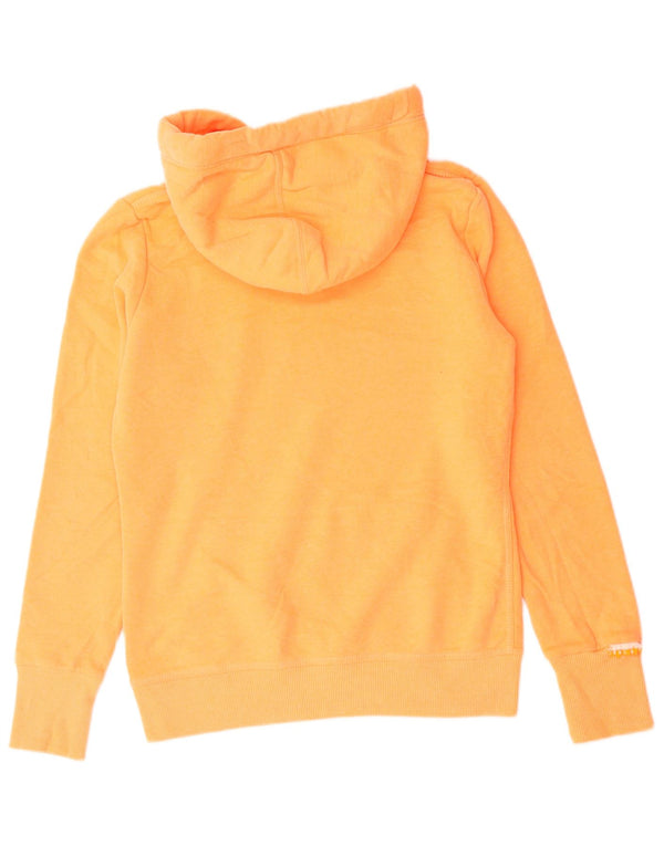 Felpa con cappuccio da donna Superdry UK 14 cotone arancione medio