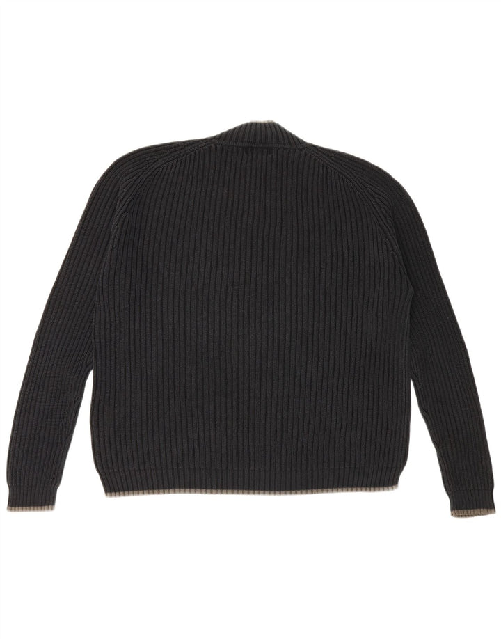 Maglione maglione girocollo da uomo Marks & Spencer blu Harbour grande blu scuro