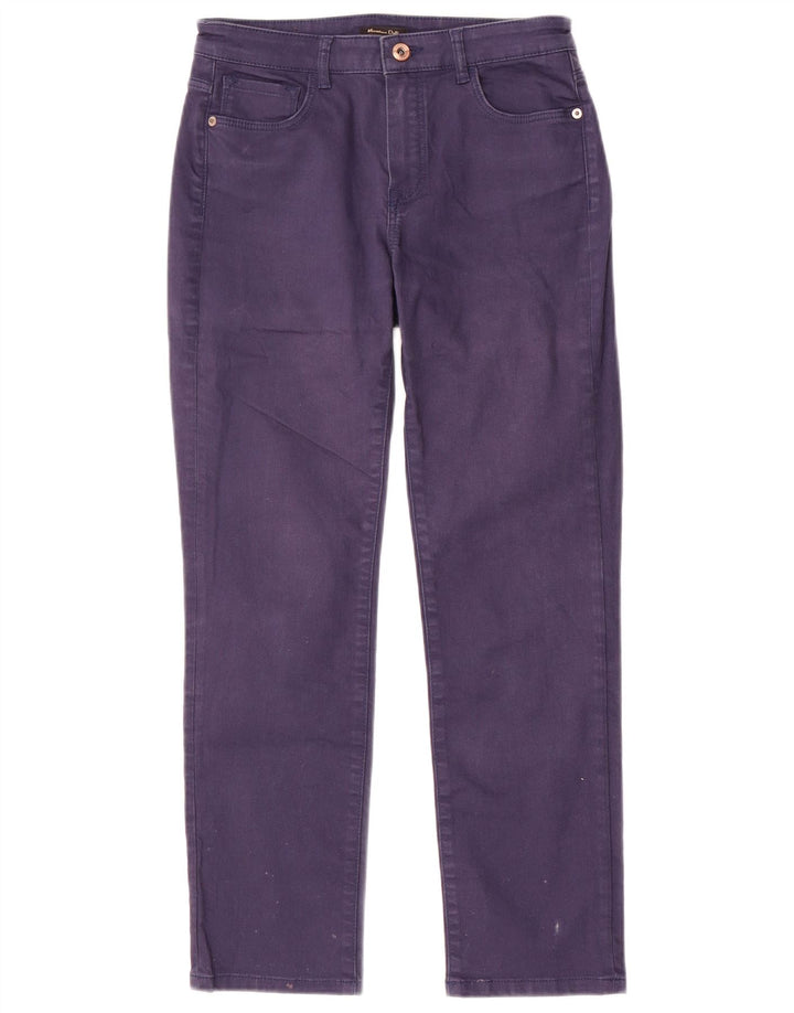 Pantaloni casual slim da donna Massimo Dutti W26 L26 Blu navy